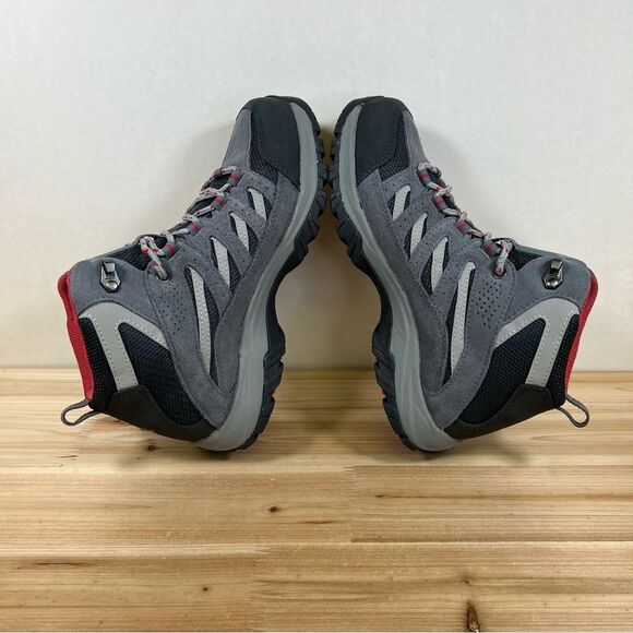 New Columbia Crestwood Mid Waterproof hiking boots womens 7.5 grey pink - Picture 5 of 8